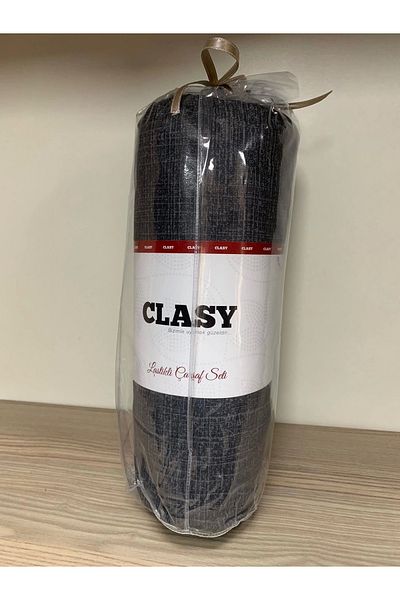 Clasy Ranforce Fitted Sheet Set Single Black