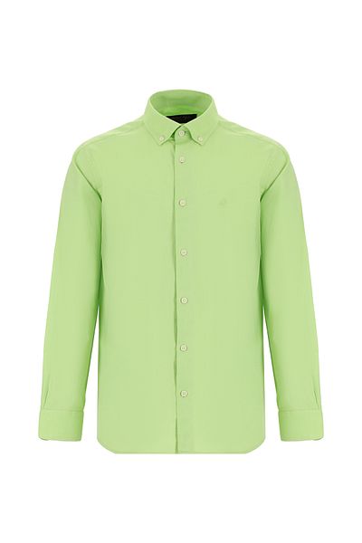 Abdullah Kiğılı Oxford Sports Cotton Shirt - Long Sleeve, Regular Fit