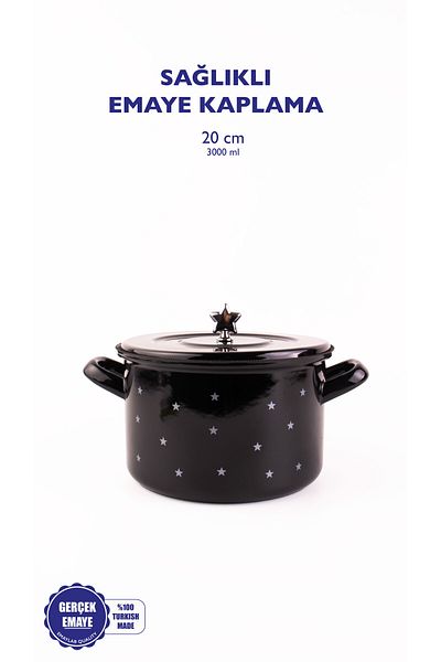 EMAYlab Star Enamel 20cm Pot - 3 Liters
