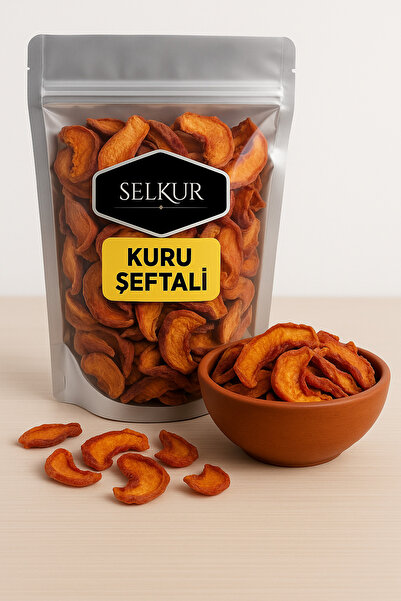 SELKUR Kuru Şeftali 100gr-şekersiz-