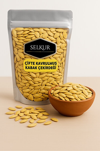 SELKUR Çifte Kavrulmuş Kabak Çekirdeği 1KG Nevşeheir-Özel ürün