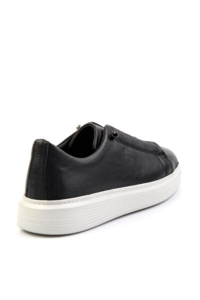 Bambi Siyah Leather Erkek Casual Ayakkabı E01084211343