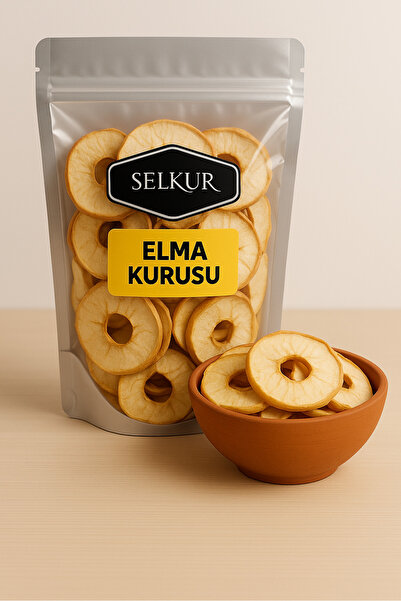 SELKUR Kuru Elma 100GR-ŞEKERSİZ-