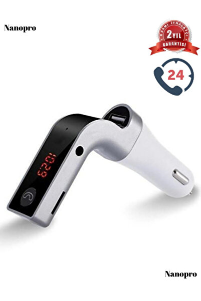 Genel Markalar Nanopro Bluetooth 4.1 Araç Kiti Car G7 Fm Transmitter Çakmaklık Girişli Mp3 Çalar