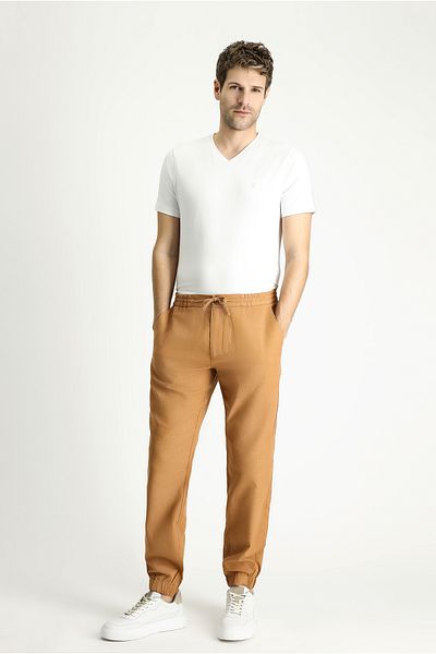 Kiğılı Corded Cotton Trousers - Regular Fit and Elastic Waist