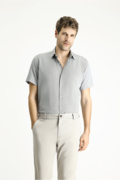 Kiğılı Cămașă din bumbac cu model cu mânecă scurtă