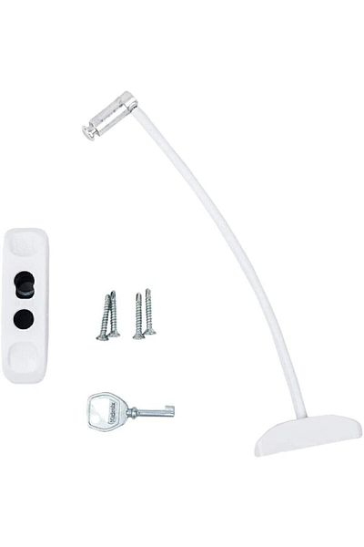 Kidmix 4 Pieces Steel Rope Window Safety Burglar Child Lock White