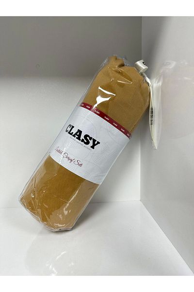 Clasy Ranforce Single Elastic Sheet Set - Plain Mustard