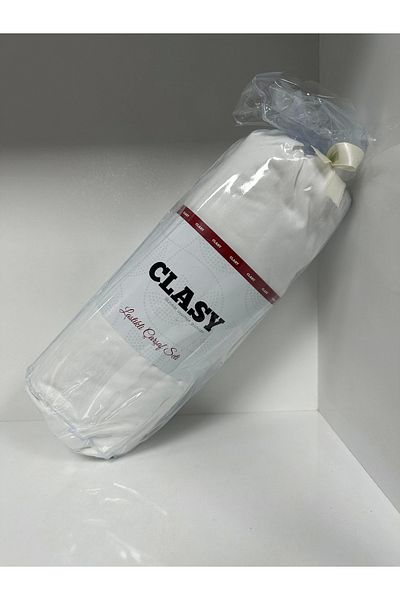 Clasy مجموعة ملاءات بيضاء مرنة مزدوجة من Ranforce