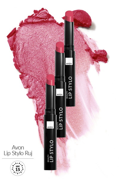 AVON Ultra Beauty Ruj Stylo Frisky Red Üçlü Set