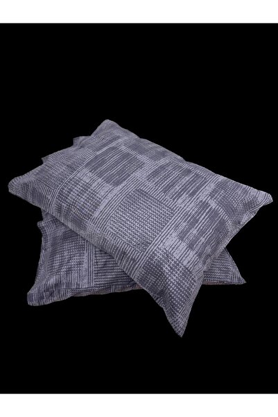 Clasy Μαξιλαροθήκη Ranforce 2 Pieces με γκρι ριγέ σχέδιο