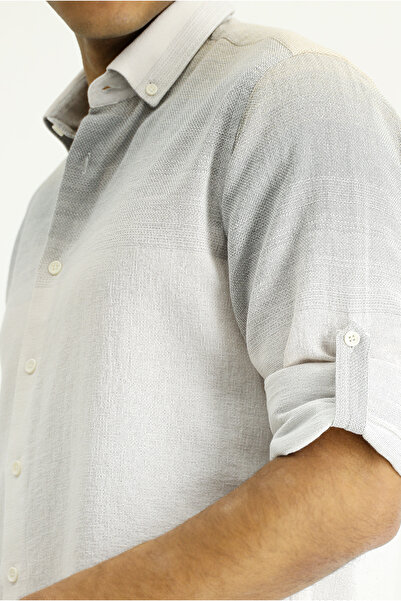 Kiğılı Дълъг ръкав, редовна кройка, памучна риза с копчета и яка