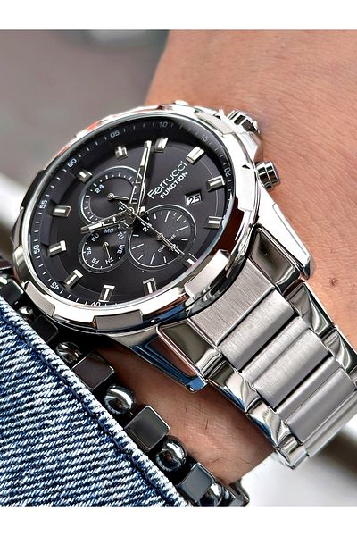 Ferrucci Funciton Function Multi Function Men's Wristwatch 3 Atm Waterproof