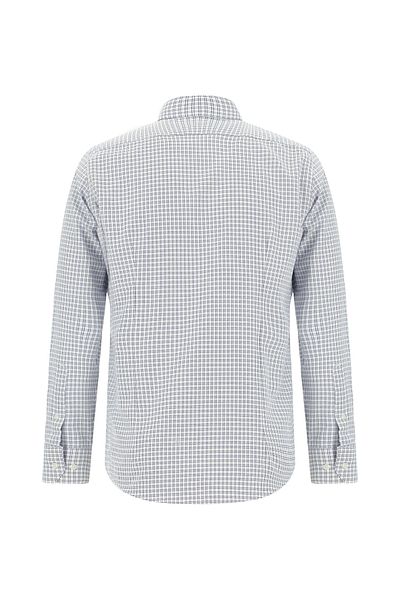 Abdullah Kiğılı Long Sleeve Slim Fit Slim Fit Plaid Cotton Shirt