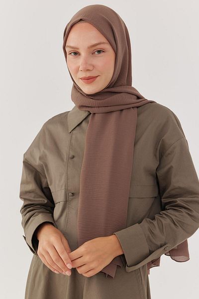 MİRSOY SCARF Джаз шал в пепеляво кафяво