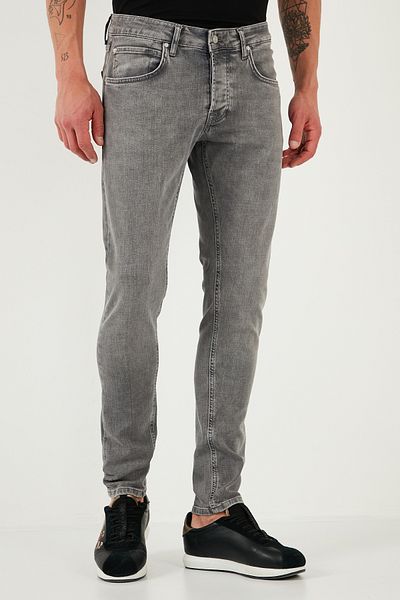 Buratti Stretch βαμβακερό Slim Fit κανονική μέση στενή γάμπα Ανδρικό τζιν παντελόνι 1124s59napoli