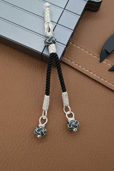 dergah tesbih 2'Li Hızır Bey, Silver Kazaziye Knit and Whips