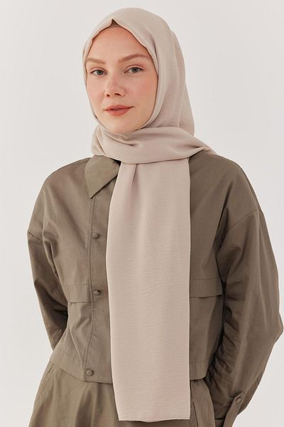 MİRSOY SCARF Μπεζ σάλι τζαζ