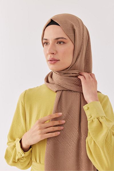 MİRSOY SCARF Γυαλιστερό Ζακάρ Σάλι Δαχτυλίδι - Βιζόν