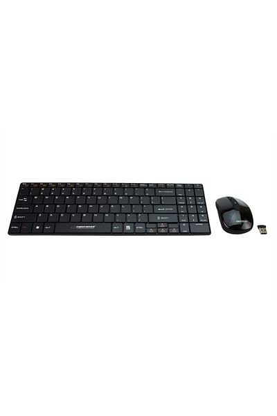 ESPERANZA Esperanza Liberty wireless optical keyboard + mouse set, 99 keys, adjustable DPI, ultra slim, black