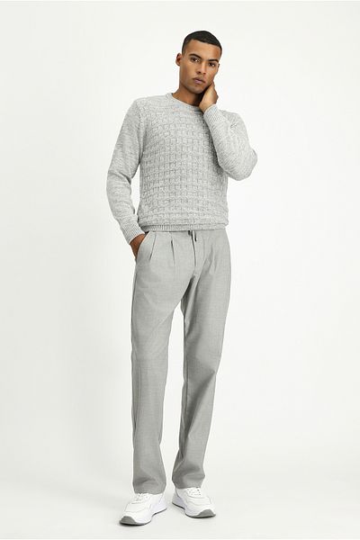 Kiğılı Crew Neck Regular Fit Patterned Knitwear Sweater