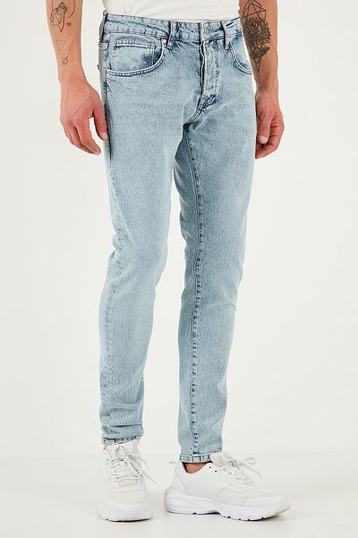 Buratti Stretch βαμβακερό Slim Fit κανονική μέση στενή γάμπα Ανδρικό τζιν παντελόνι 1115s601napoli