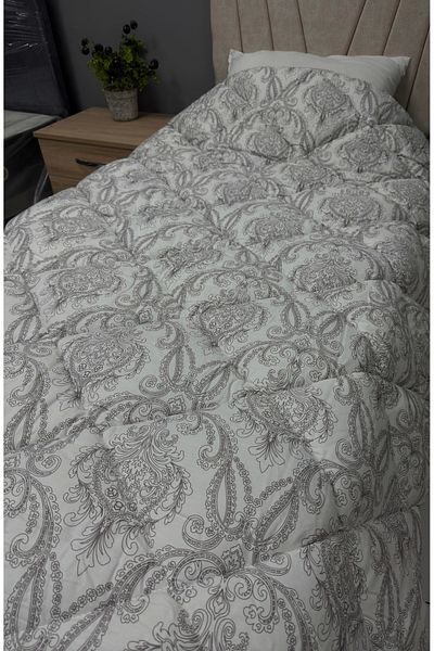 Clasy Satin 100% Cotton Satin Single Quilt Toledo V1 Beige