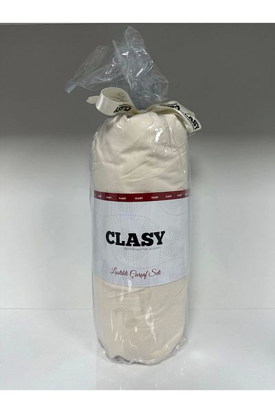 Clasy طقم ملاءات مطاطية مزدوجة من Ranforce - كريمي عادي