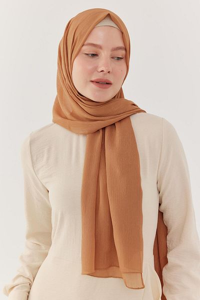MİRSOY SCARF Σάλι Camel Simli Yoryo