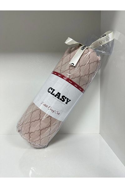 Clasy طقم ملاءات جاهزة مخططة فردية من Ranforce - قهوة حليب Flz2