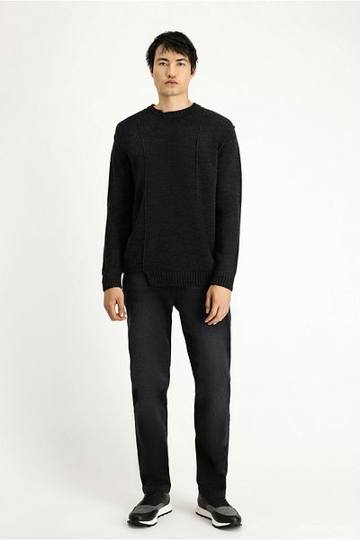 Kiğılı Crew Neck Oversize Patterned Knitwear Sweater