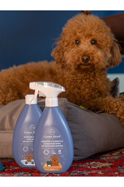 Green Mood 2'li Evcil Hayvan Bakım Seti (Şampuan & Yaşam Alanı Koku Giderici) Organik Yağ