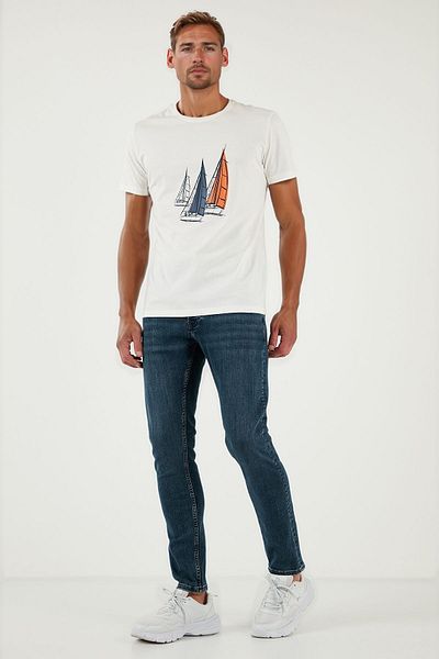 Buratti Мъжки дънки Slim Fit с нормална талия, с прилепнали крачоли, 1124s77napoli