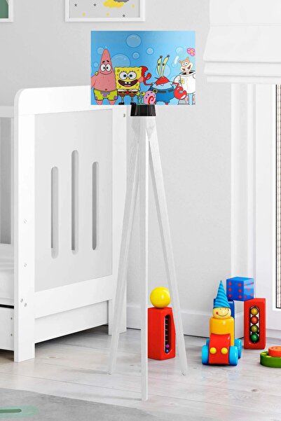 Rivaİstanbul Sünger Bob Çocuk Odası Lambader Mavi