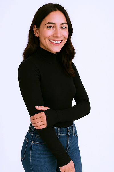 MS HAMİLE İÇ GİYİM Women's Finger Detail Turtleneck Long Sleeve Tank Top