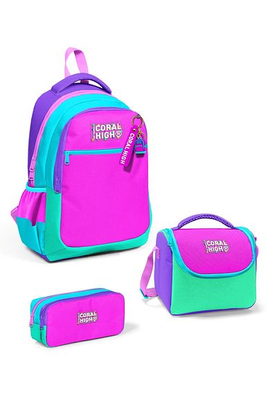 Coral High Set de 3 genți de școală multicolore pentru copii SET0114426