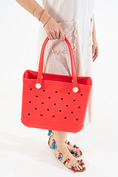 Hilaliart Fuchsia Eva Beach Bag - Lightweight, Colorful and Practical Use