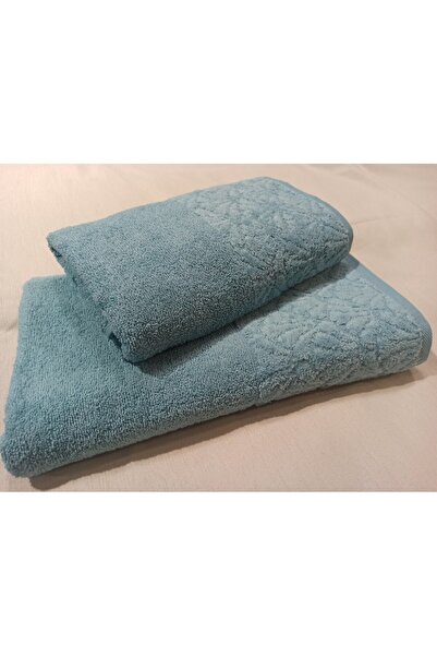 ŞENER HOME Набір для ванної кімнати з 2 предметами, рушник для ванної та рушник для голови - м'ятний