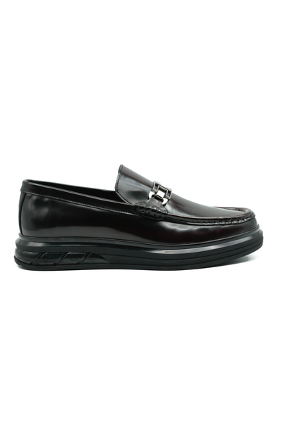 Tuna Genuine Leather Black Loafer Men's Shoes - Eva/Tpu Sole 2713