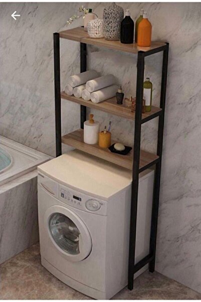 Genel Markalar Çamaşır Makinesi Üstü Düzenleyici Raf Banyo Rafı Makina Üstü Çok Amaçlı Dolap