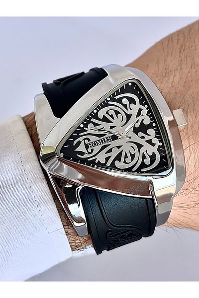 Homies Men's Wristwatch Triangle Polat Watch Original Gift Box with Bracelet Gift.Hmem00203