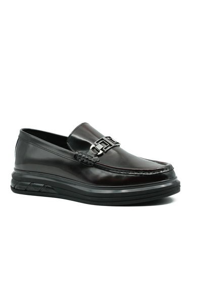 Tuna Genuine Leather Black Loafer Men's Shoes - Eva/Tpu Sole 2713