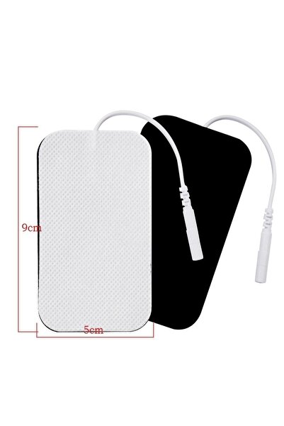 Vanaca Grup Tens Pedi Fizik Tedavi Cihazı Için Yapışkanlı Tens Elektrodu 5 Cm X 9 Cm 4 Adet Soketli