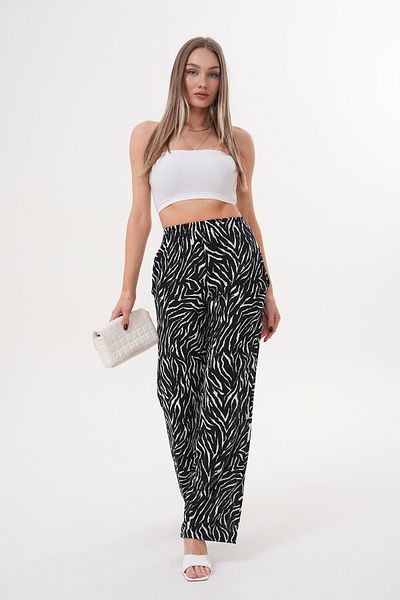 lzv Women's Zebra Pattern Thin Satin Summer Loose Wide Leg Sweatpants – Lightweight & Stylish