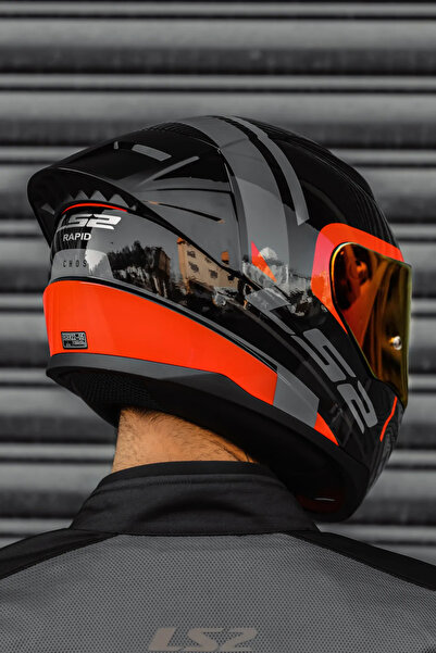 LS2 Rapıd 2 Race Chos Siyah Kırmızı Kask