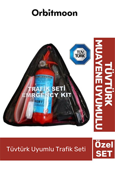 Genel Markalar Tüvtürk Uyumlu Üçgen Bez Çantalı Yangın Tüp Oto Araba Tse Belg...