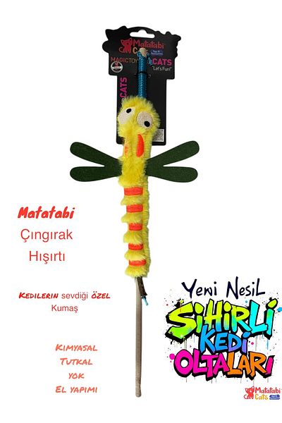 MATATABİ CATS Fishing Rod Fishing Rod (with Exquisited, Rattle, Matatabi, Exquisited Fabric Cat Fishing Rod)