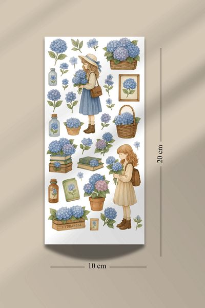 Hume Craft Set of 6 Cozy Book Themed Stickers Set Fit for Bullet Journal Agenda