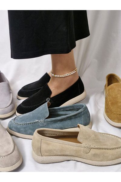 aayak&kabımofficial Genuine Leather Women's Suede Shoes |   Elegant Design That Combines Elegance and Comfort