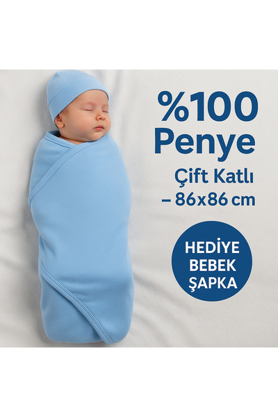 Babush Çok Amaçlı Yenidoğan Penye Bebek Battaniyesi Bebek Örtüsü Erkek Bebek ...